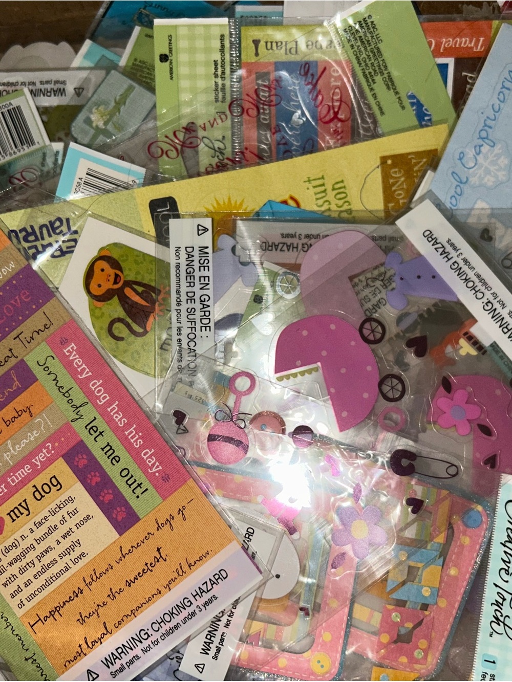 Assorted Scrapbook Stickers